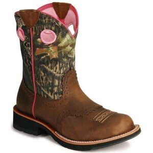 Ariat Fatbaby Women's Cowgirl Boots Pink/Camo Size 9.5B Western Rodeo Farming